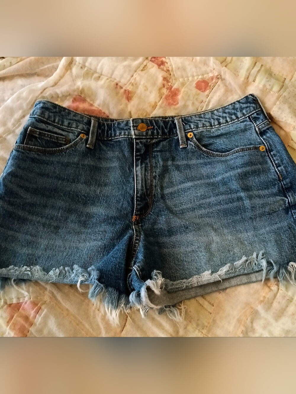 Universal Thread Blue Frayed Denim Cutoff Shorts